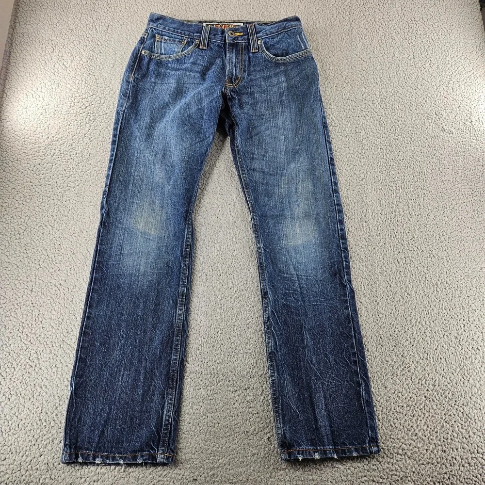 Levis Jeans Mens 29x30 Blue 514 Slim Straight Distressed Cotton Skater Pants
